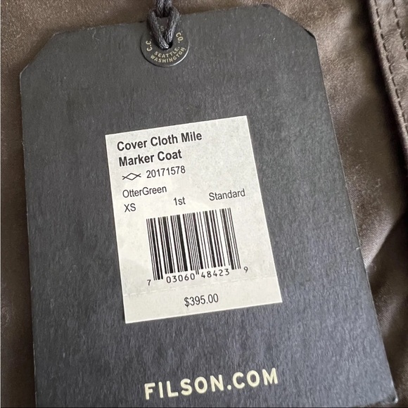 Filson Cover Cloth Mile Marker Coat | Otter Green - Picture 11 of 14